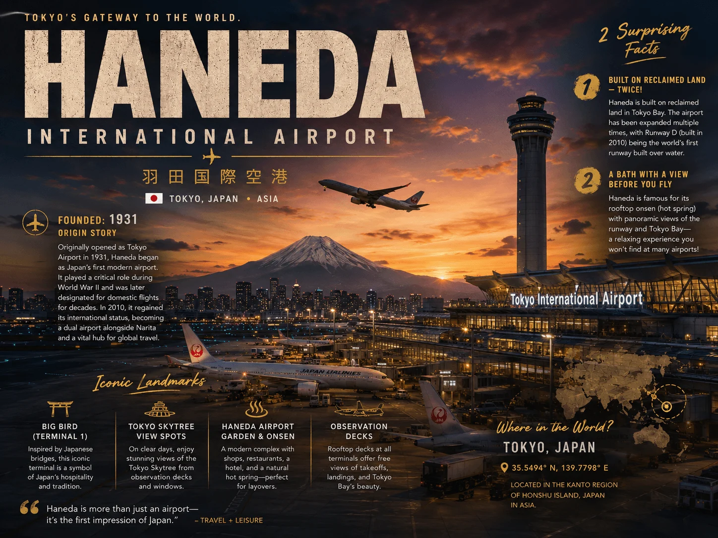 Haneda International Airport (IATA Code - HND)