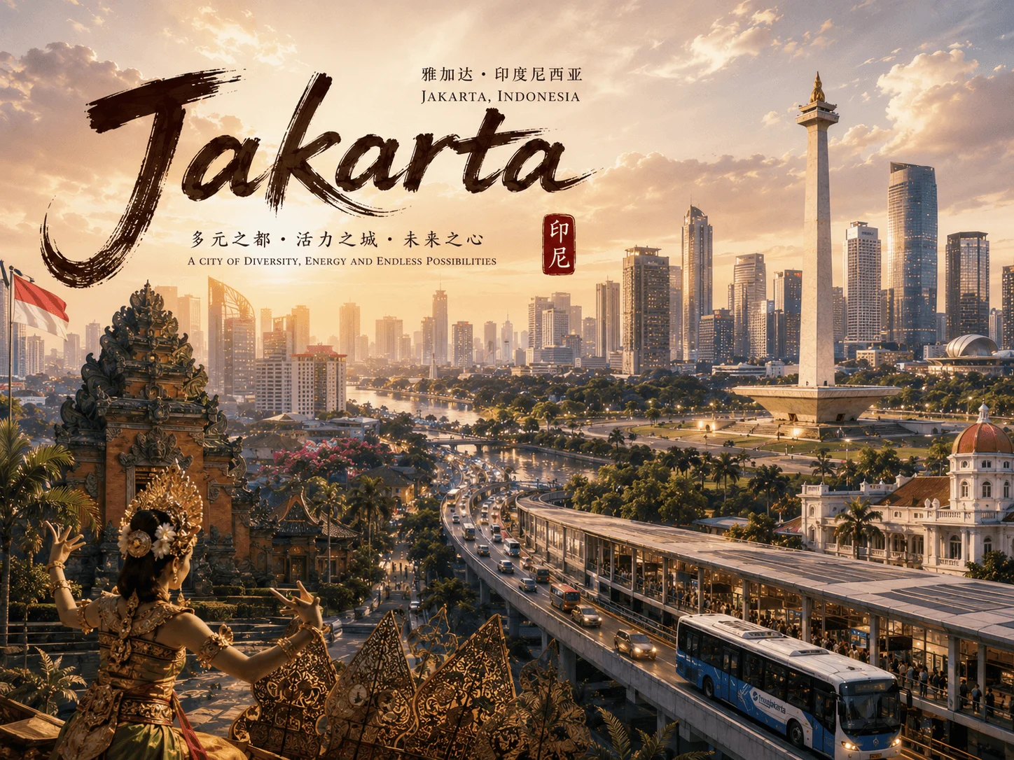 Jakarta the capital and largest city of Indonesia