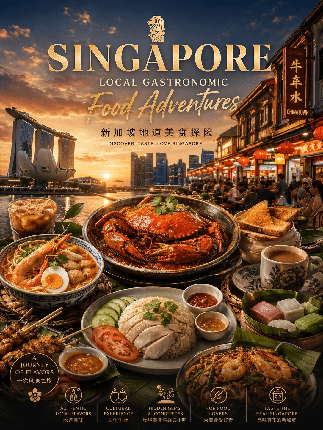 Singapore local gastronomic food adventures